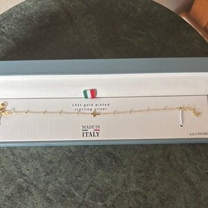 Mia Fiore 14K Gold-Plated Sterling Silver Cross Bracelet